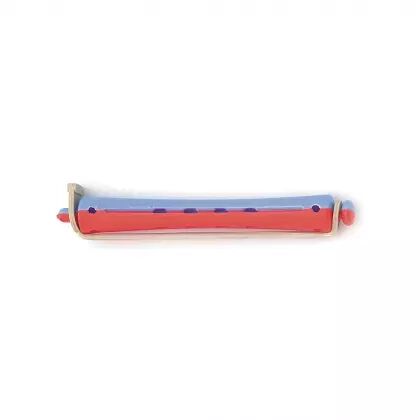 Bigoudis bi-color Tradition - 91 mm - bleu/rouge