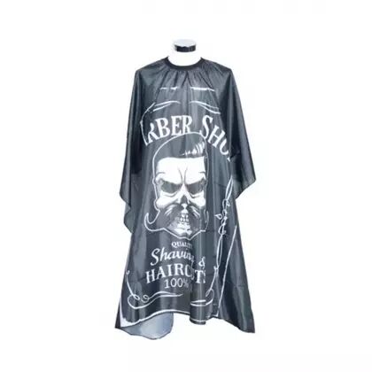 Cape barbier Skull noir
