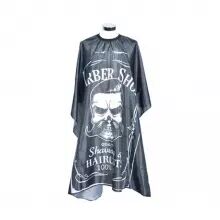 Cape barbier Skull noir
