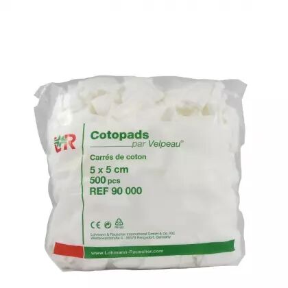 Cotons carrés non stériles Cotopads 5 x 5 cm (sachet de 500)