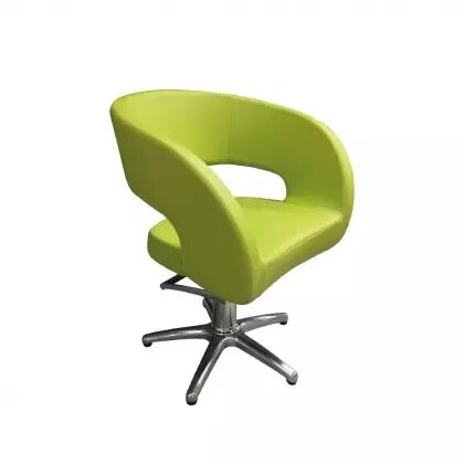 FAUTEUIL GEORGIA SKAI VERT ANIS BASE 5 BRANCHES