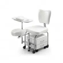 FAUTEUIL PEDICURE TENDY BLANC