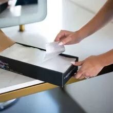 Papier M&egrave;ches silver 500 Feuilles 5x12cm