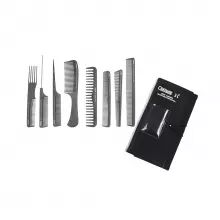 PEIGNE TROUSSE CARBONE NOIR X8