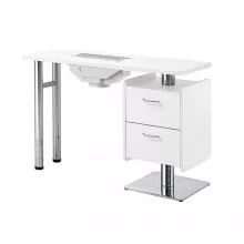 TABLE MANUCURE HALE BLANC
