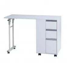 TABLE MANUCURE PLEX BLANC